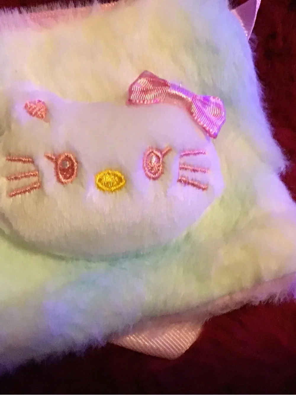 Plush Kitty Kids Handbag in Pastel Pink